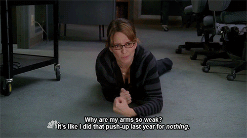 tina fey weak arms.gif