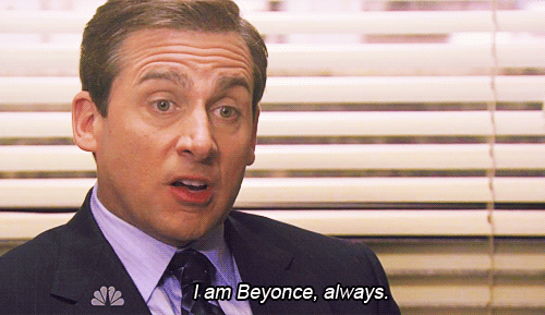 michael scott is beyonce.gif